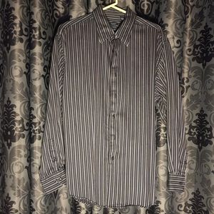 Mens Button Up Long Sleeve Shirt, size Large